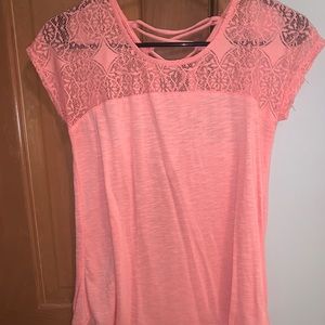Short Sleeve Orange Top